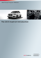 SSP 990243 - The 2015 Audi Q3 Introduction 